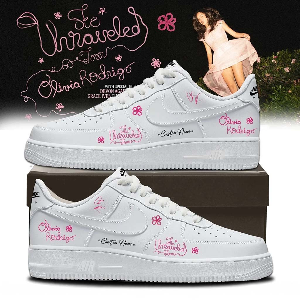 Customized Olivia Rodrigo The Unraveled Tour Signed Shoes Olivia Rodrigo Merch Gifts For Her - Kdjoy Customized Olivia Rodrigo The Unraveled Tour Signed Shoes Olivia Rodrigo Merch Gifts For Her - Kdjoy
