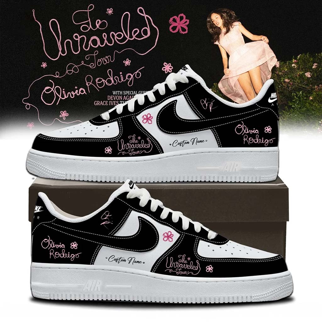 Customized Olivia Rodrigo The Unraveled Tour Signed Shoes Olivia Rodrigo Merchandise Fan Gifts - Kdjoy