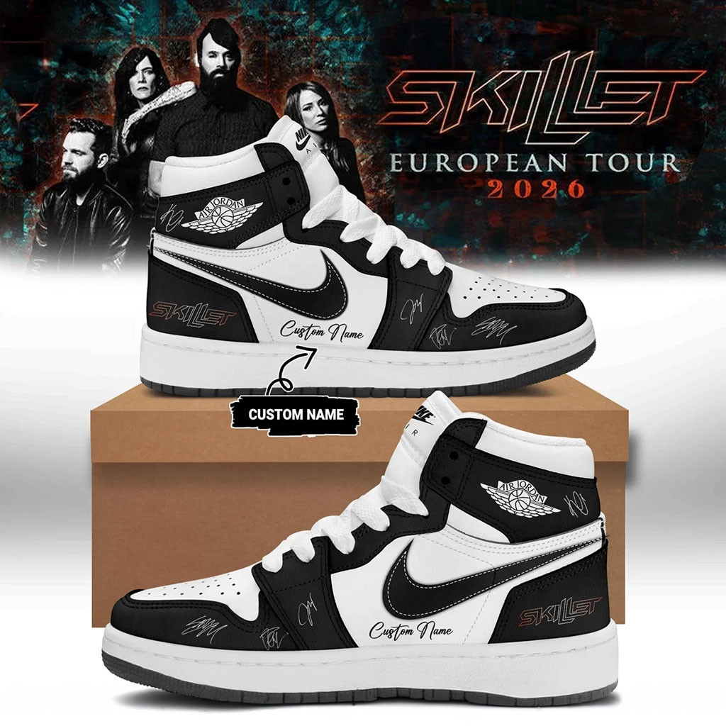Customized SKILLET European Tour 2026 Shoes Skillet Merch Birthday Gifts For Music Lovers - Kdjoy Customized SKILLET European Tour 2026 Shoes Skillet Merch Birthday Gifts For Music Lovers - Kdjoy