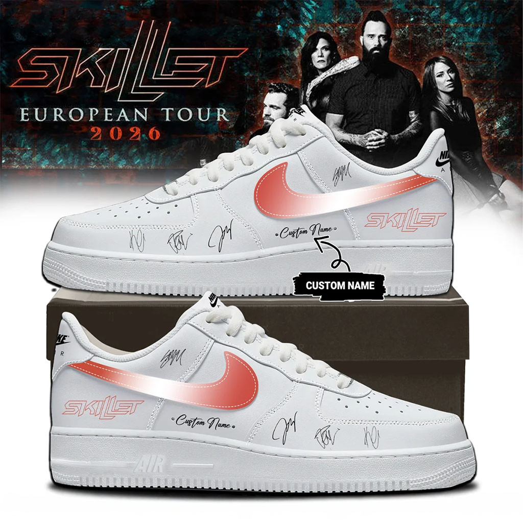 Customized SKILLET European Tour 2026 Shoes Skillet Merch Cool Gifts For Music Lovers - Kdjoy