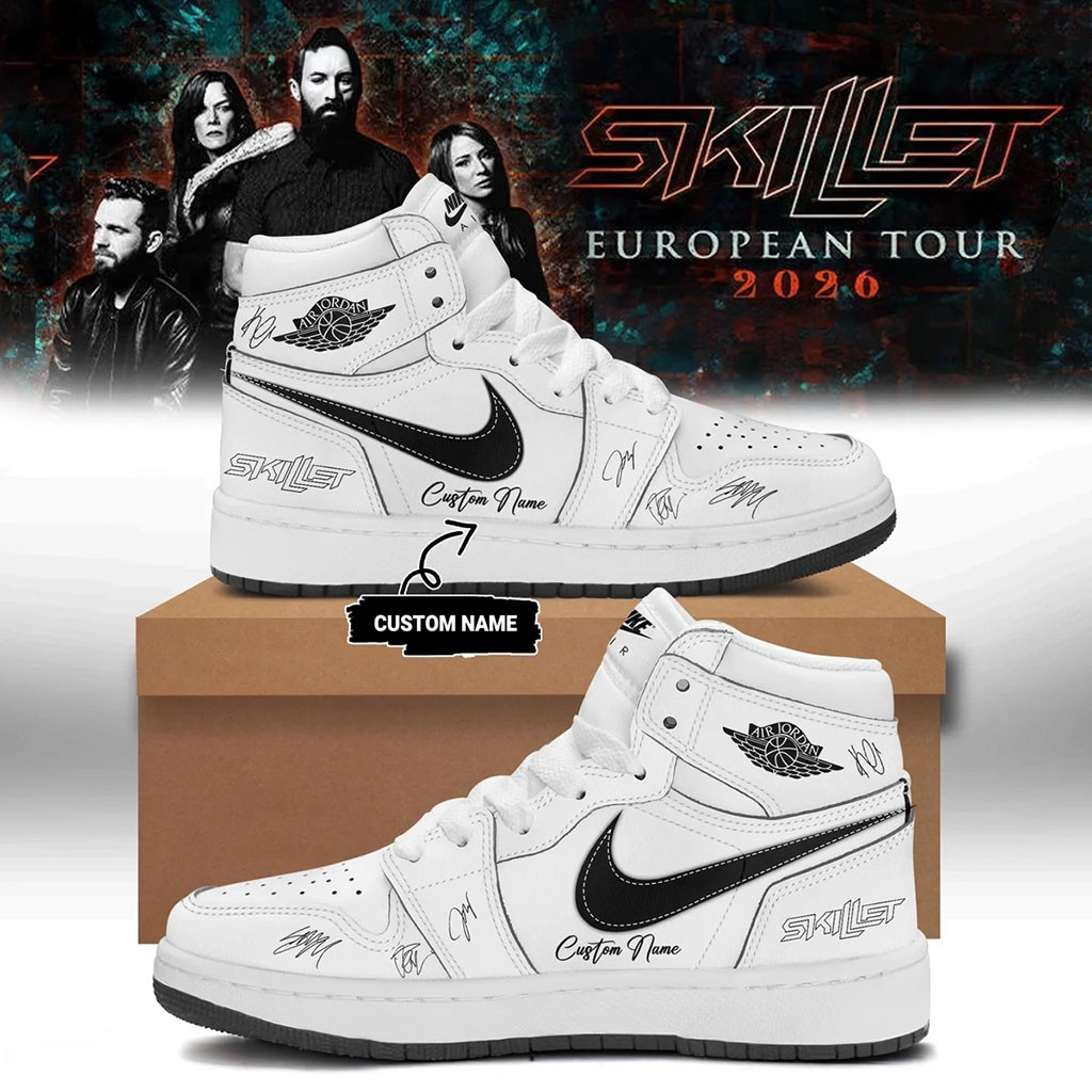 Customized SKILLET European Tour 2026 Shoes Skillet Merch Music Related Gifts For Guys - Kdjoy