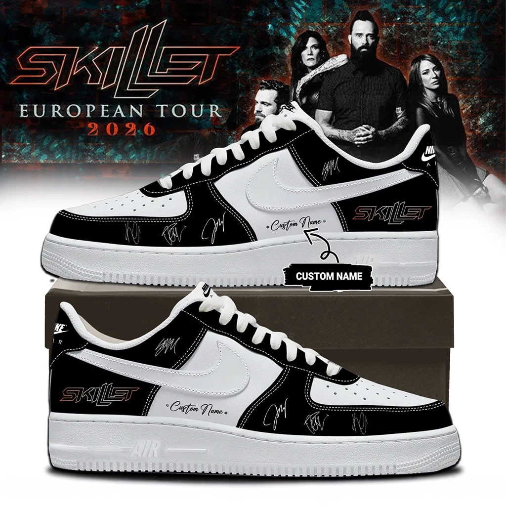 Customized SKILLET European Tour 2026 Shoes Skillet Merch Presents For Music Lovers - Kdjoy Customized SKILLET European Tour 2026 Shoes Skillet Merch Presents For Music Lovers - Kdjoy