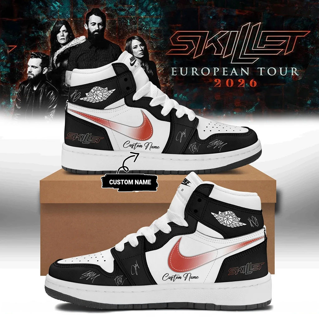 Customized SKILLET European Tour 2026 Shoes Skillet Merch Unique Gifts For Music Lovers - Kdjoy