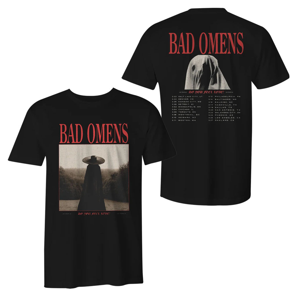 Cut Loose Merch 2026 Bad Omens Specter Tour T-Shirt Do You Feel Love Shirt Bad Omens Merch - Kdjoy