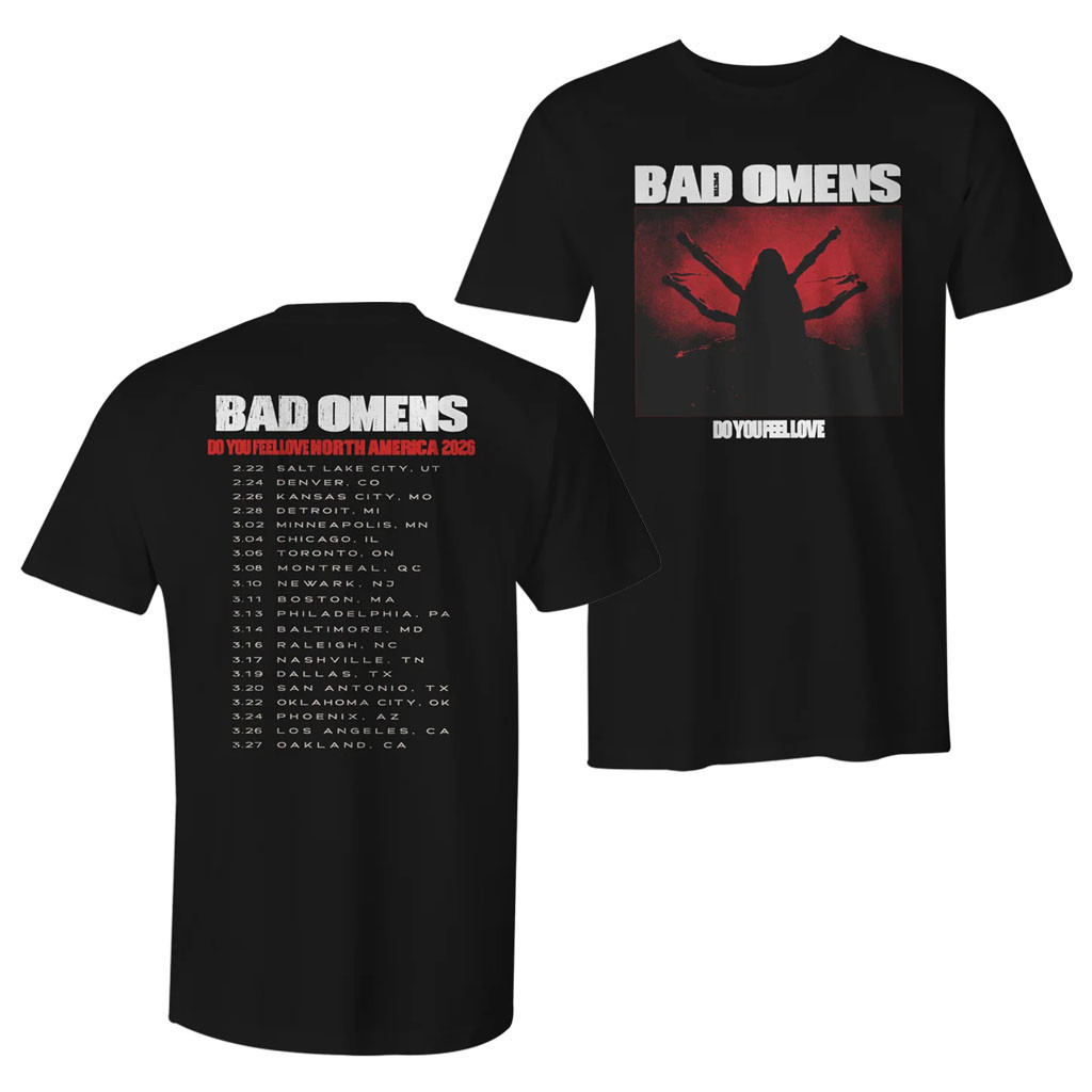 Cut Loose Merch 2026 Bad Omens Spider Tour T-Shirt Do You Feel Love Shirt Bad Omens Merch - Kdjoy