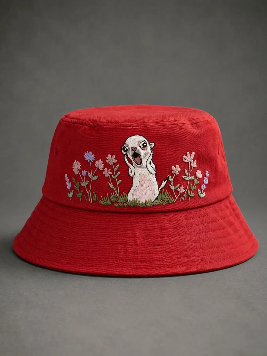 Cute Chihuahua Bucket Hat Dog Lover Merch Birthday Gift Ideas For Him - Kdjoy