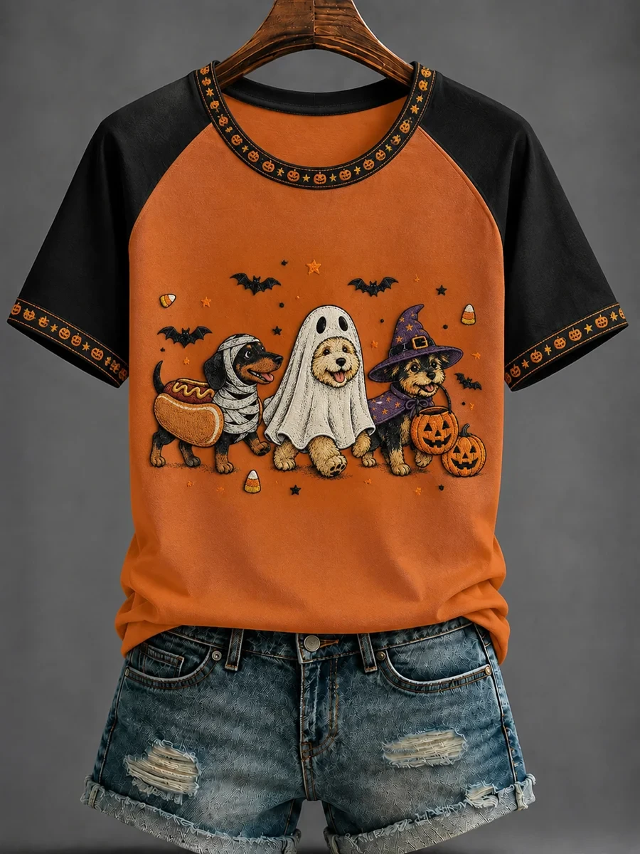 Cute Dogs In Halloween Costumes T-Shirt Halloween Dogs Tee Halloween Clothes For Her - Kdjoy Cute Dogs In Halloween Costumes T-Shirt Halloween Dogs Tee Halloween Clothes For Her - Kdjoy