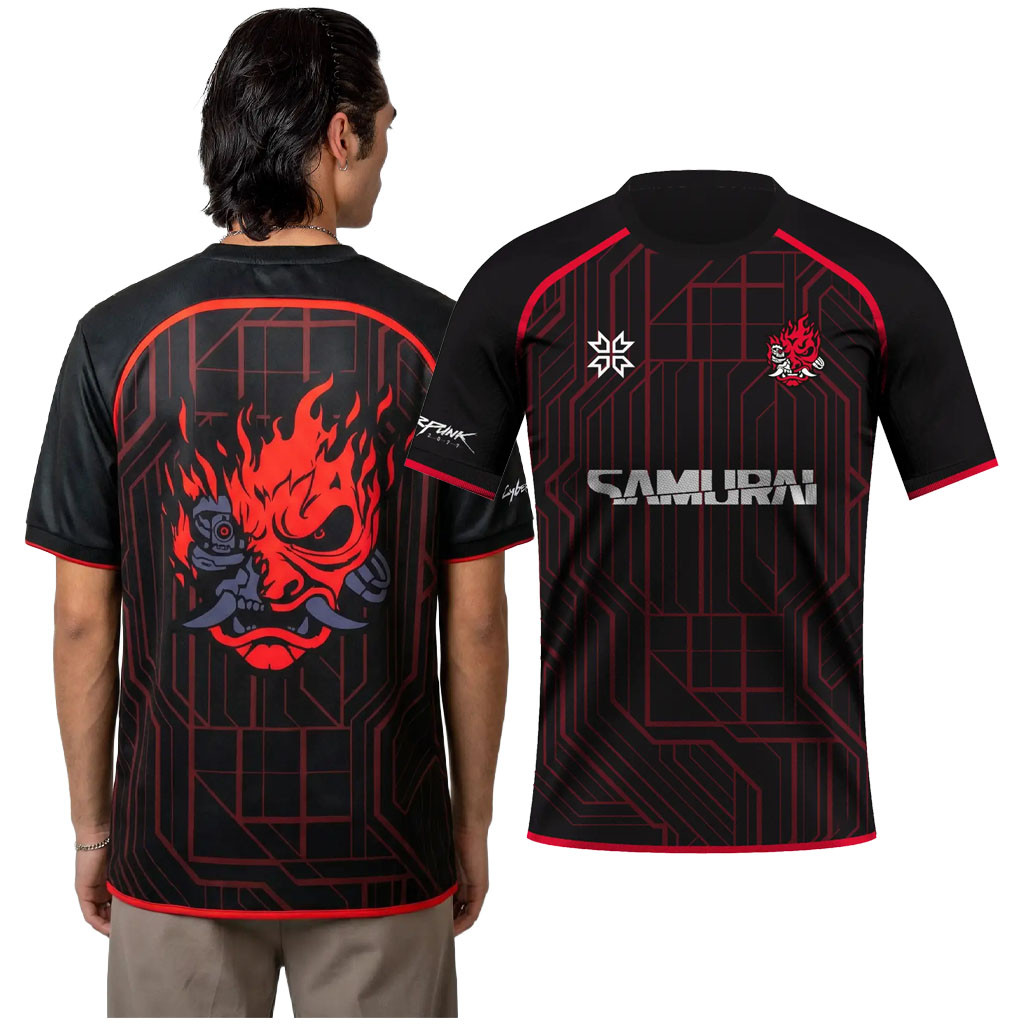Cyberpunk 2077 Merch 2026 Samurai Jersey Shirt Birthday Ideas For Brothers - Kdjoy Cyberpunk 2077 Merch 2026 Samurai Jersey Shirt Birthday Ideas For Brothers - Kdjoy