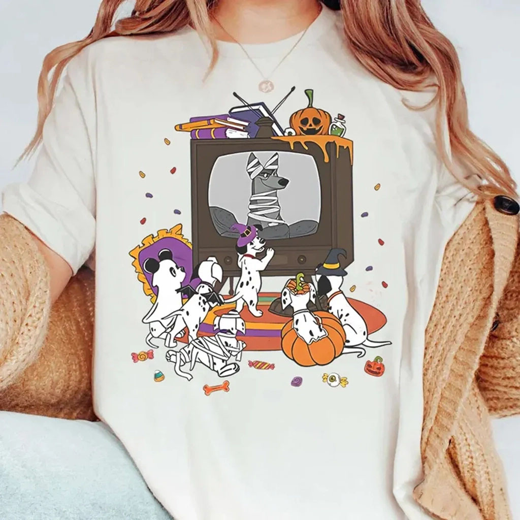D 101 Dalmatians Halloween T-Shirt Spooky Season Shirt Cute Dog Lover Gift For Halloween - Kdjoy D 101 Dalmatians Halloween T-Shirt Spooky Season Shirt Cute Dog Lover Gift For Halloween - Kdjoy