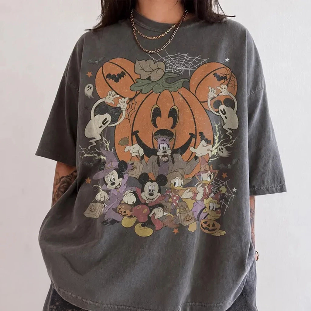 D Halloween Pumpkin Shirt Mickey And Friends Trick Or Treat Tee Spooky Season Gifts Ideas - Kdjoy D Halloween Pumpkin Shirt Mickey And Friends Trick Or Treat Tee Spooky Season Gifts Ideas - Kdjoy