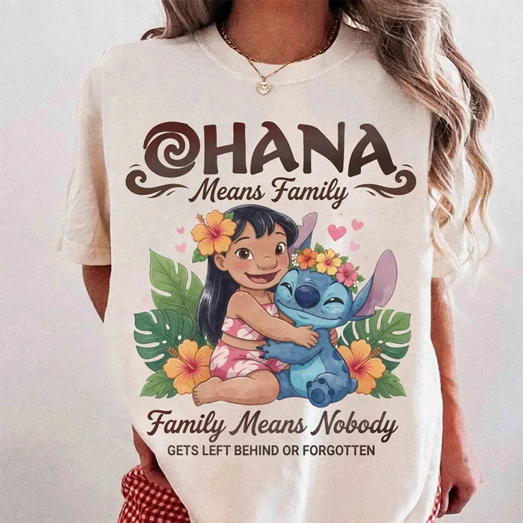 D Lilo And Stitch T-Shirt Ohana Means Family Shirt Cute Gift For Cartoon Lovers - Kdjoy D Lilo And Stitch T-Shirt Ohana Means Family Shirt Cute Gift For Cartoon Lovers - Kdjoy