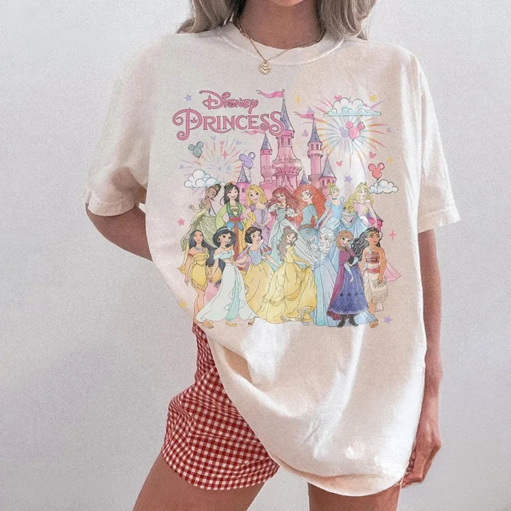 D Princess Characters T-Shirt 2026 Disneyland Princess Shirt Birthday Ideas For Her - Kdjoy