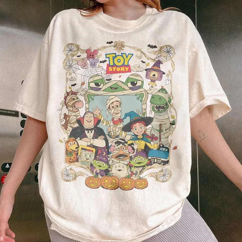 D Toy Story Halloween Shirt Spooky Toy Story 5 Characters Shirt Gifts For Halloween Lovers - Kdjoy