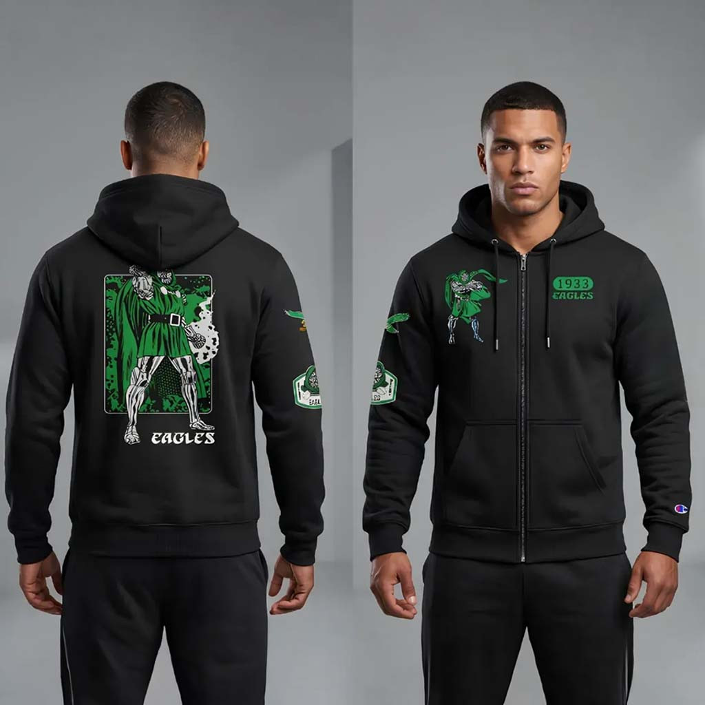 D X Football Merch Doctor Doom Eagles 1933 Zip Hoodie Unique Gifts For Husband - Kdjoy D X Football Merch Doctor Doom Eagles 1933 Zip Hoodie Unique Gifts For Husband - Kdjoy
