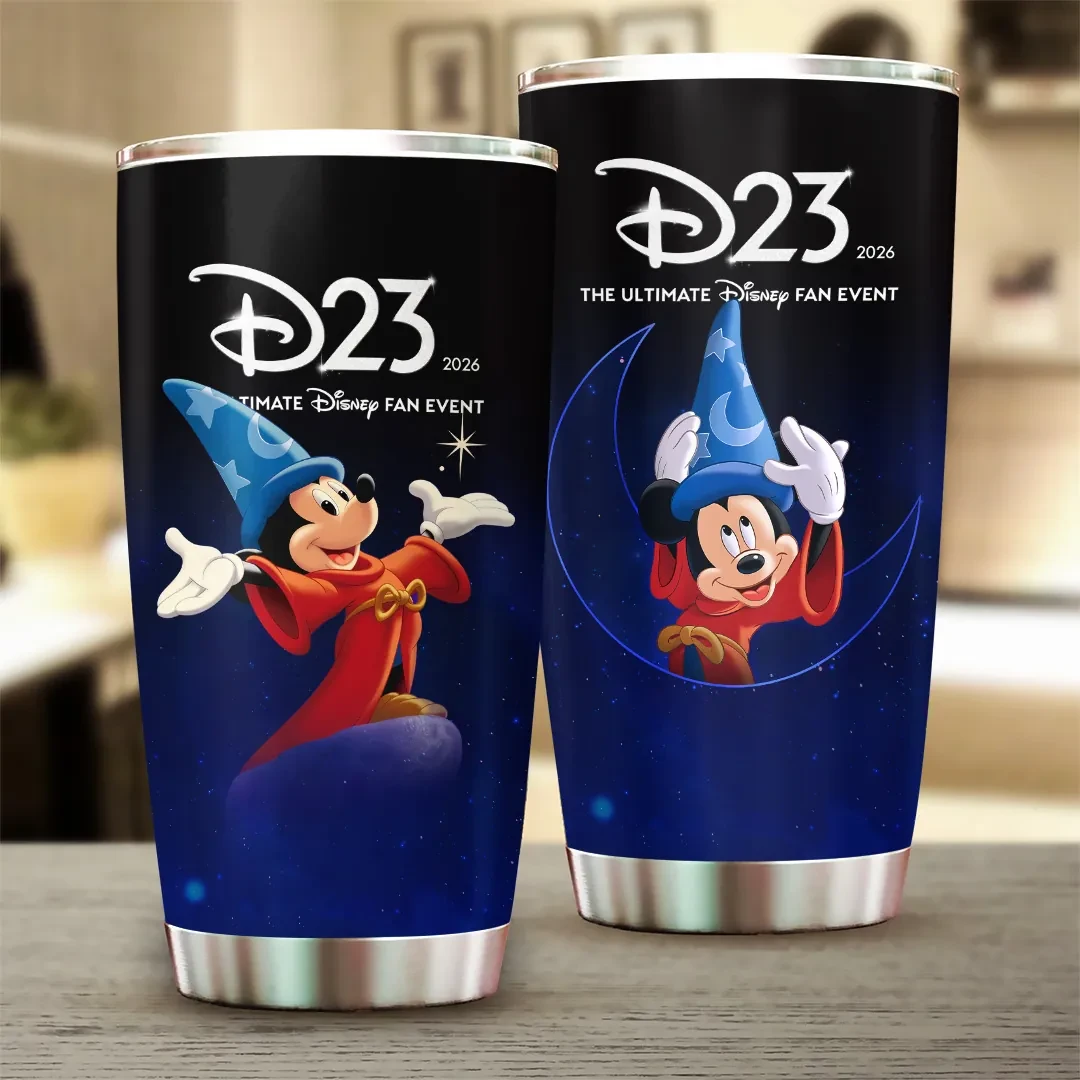 D23 The Ultimate Fan Event 2026 Tumbler Mickey Mouse Travel Cup Best Gift For Daughters - Kdjoy