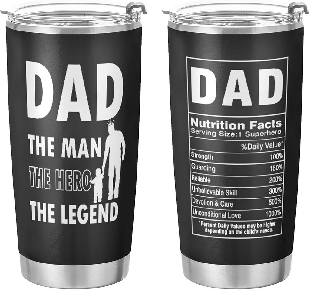 Dad The Man The Hero The Legend Tumbler Dad Nutrition Facts Travel Mug Birthday Gifts Dad The Man The Hero The Legend Tumbler Dad Nutrition Facts Travel Mug Birthday Gifts
