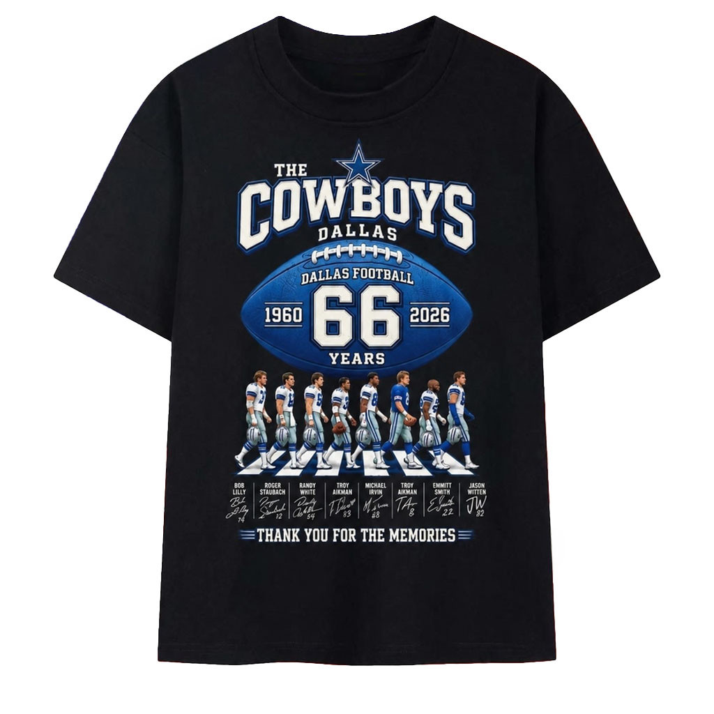 Dallas Cowboys 66th Anniversary 1960 2026 Signatures Football Dallas Cowboys Merch For Fans - Kdjoy