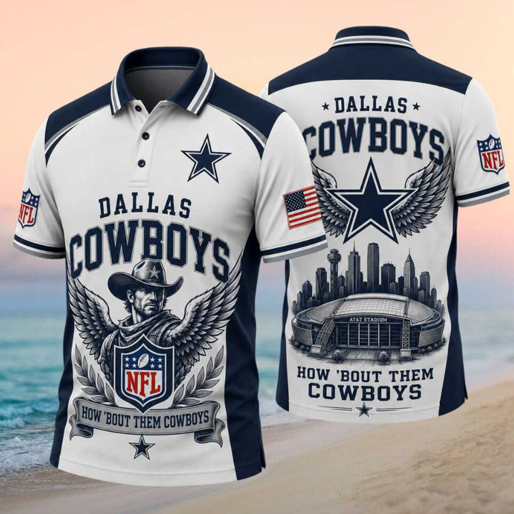 Dallas Cowboys How Bout Them Cowboys Stadium Polo Shirt Dallas Football Apparel Ideas - Kdjoy