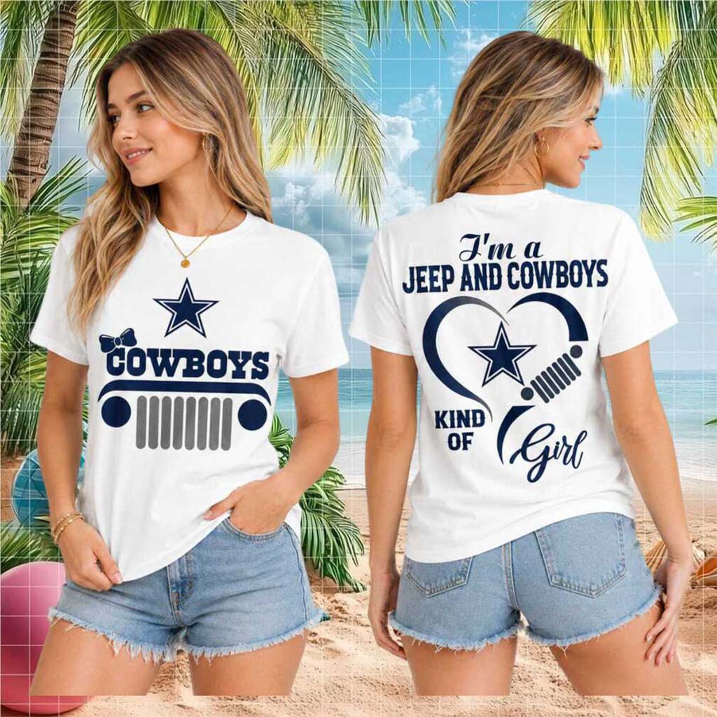 Dallas Cowboys Jeep Heartbeat Kind Of Girl Shirt Cowboys Merch Football Gift For Game Day - Kdjoy Dallas Cowboys Jeep Heartbeat Kind Of Girl Shirt Cowboys Merch Football Gift For Game Day - Kdjoy