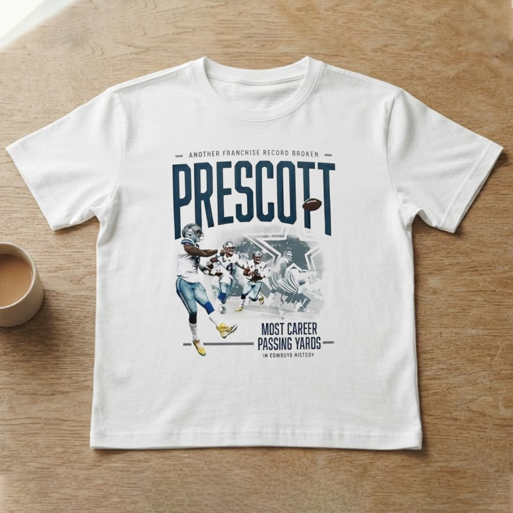 Dallas Cowboys Merch 2026 Dak Prescott Most Career Passing Yards Shirt Football Fan Apparel - Kdjoy Dallas Cowboys Merch 2026 Dak Prescott Most Career Passing Yards Shirt Football Fan Apparel - Kdjoy
