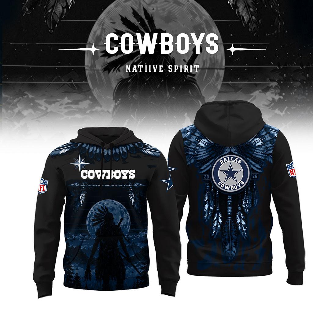 Dallas Cowboys Native Spirit Heritage Hoodie 2026 Dallas Cowboys Merch Present For Football Fan - Kdjoy Dallas Cowboys Native Spirit Heritage Hoodie 2026 Dallas Cowboys Merch Present For Football Fan - Kdjoy