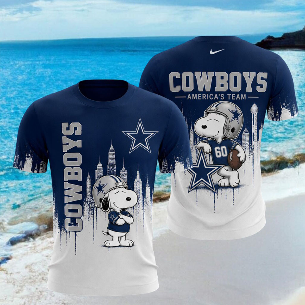 Dallas Cowboys Snoopy America's Team City Skyline Shirt Dallas Cowboys Merch Fan Gifts - Kdjoy Dallas Cowboys Snoopy America's Team City Skyline Shirt Dallas Cowboys Merch Fan Gifts - Kdjoy