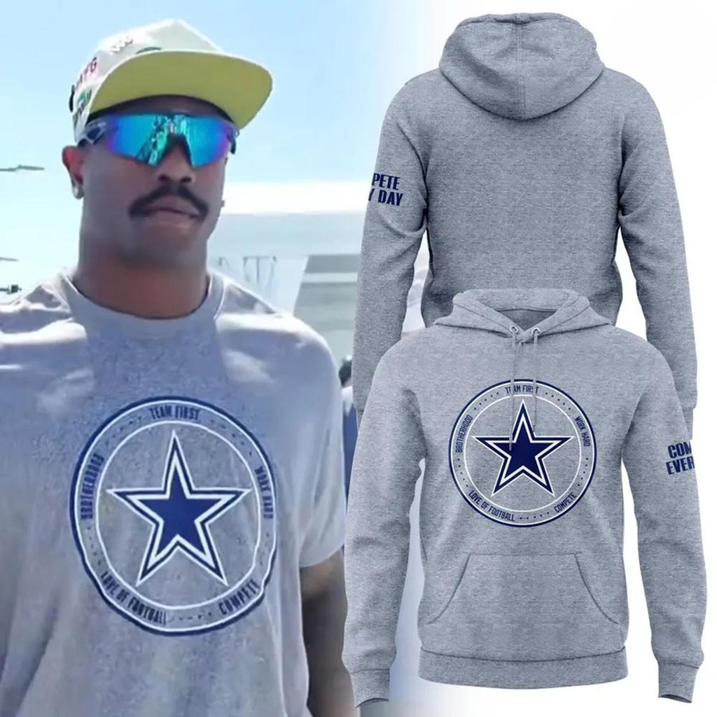 Dallas Cowboys Team First Star Hoodie 2026 Dallas Cowboys Merch Best Gifts For Football Fans - Kdjoy