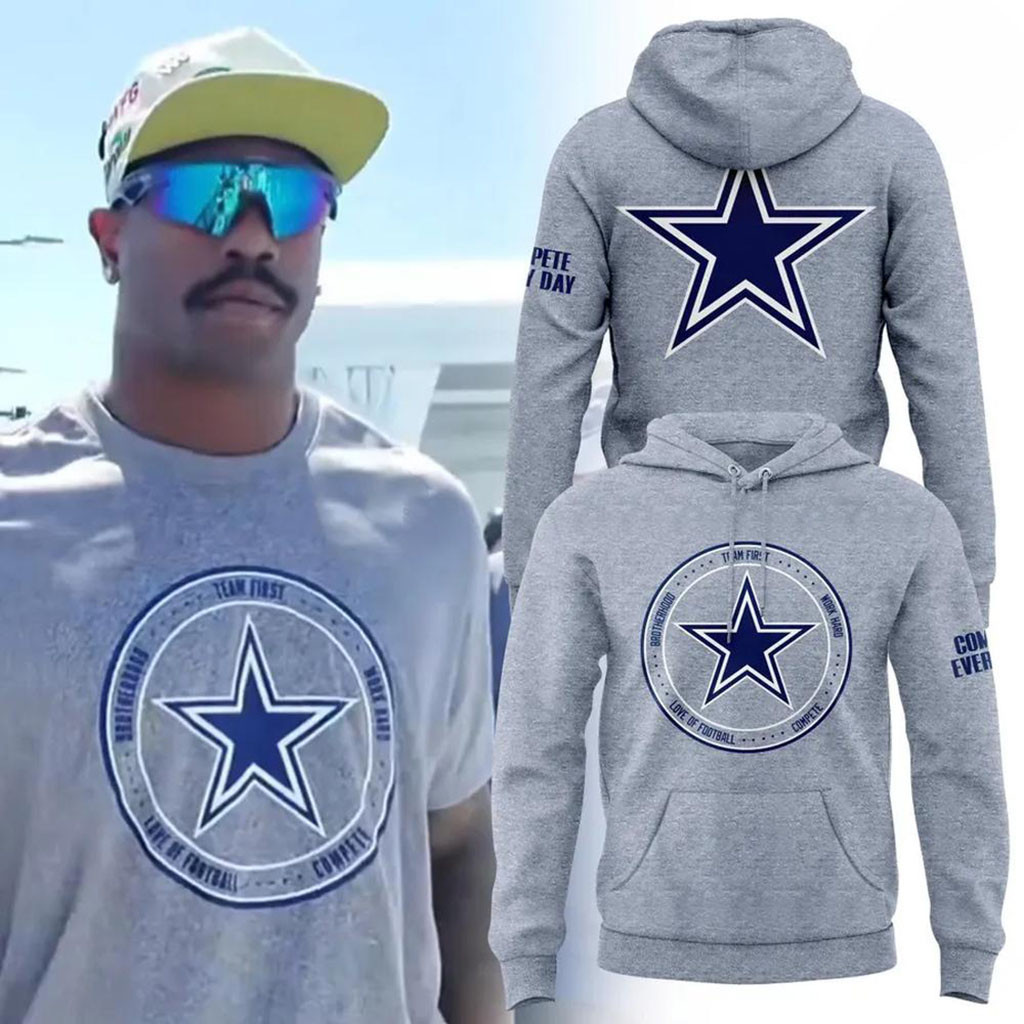 Dallas Cowboys Team First Star Hoodie 2026 Dallas Cowboys Merch Present For Football Lovers - Kdjoy