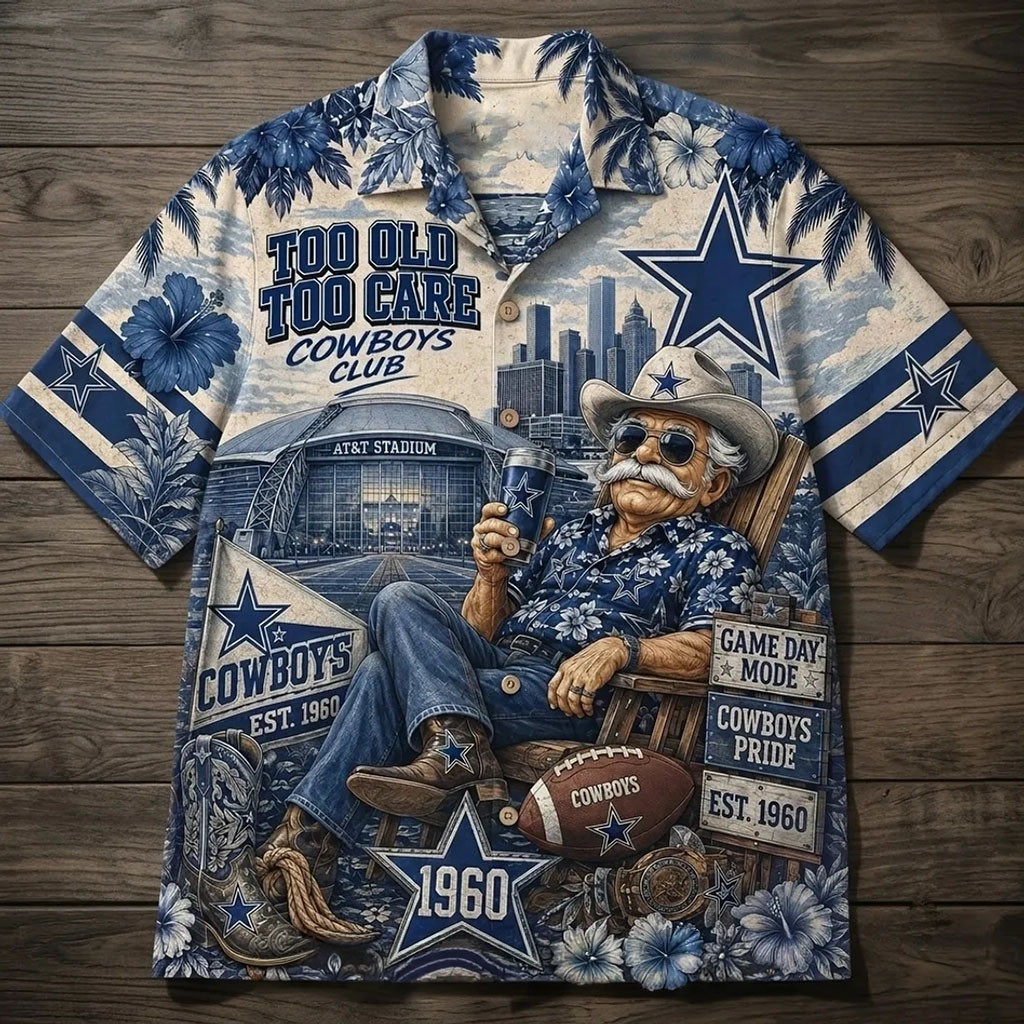 Dallas Cowboys Too Old Too Care Hawaiian Shirt Game Day Aloha Shirt Dallas Cowboys Merch - Kdjoy Dallas Cowboys Too Old Too Care Hawaiian Shirt Game Day Aloha Shirt Dallas Cowboys Merch - Kdjoy