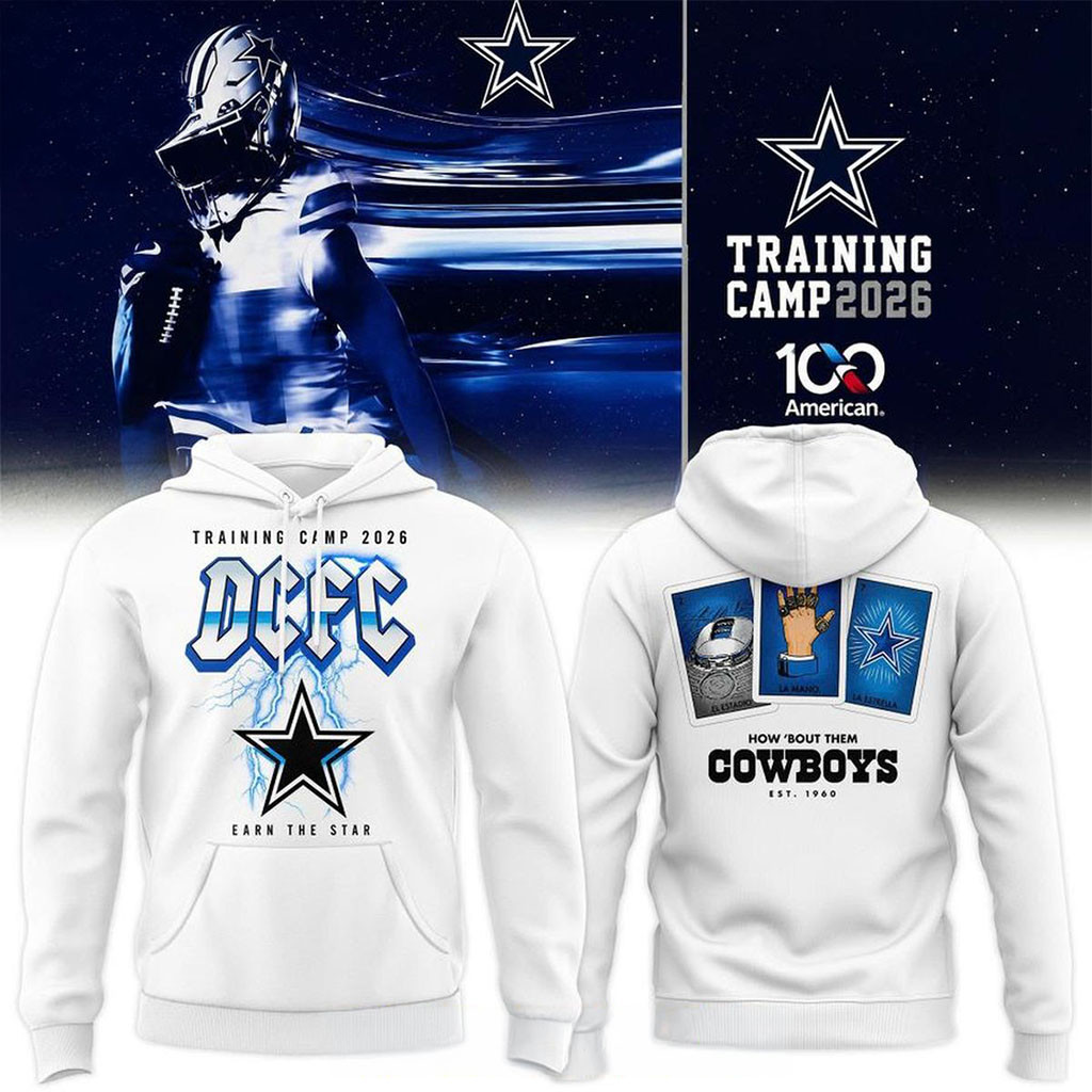 Dallas Cowboys Training Camp 2026 DCFC Earn The Star Concert Hoodie Dallas Cowboys Merch - Kdjoy