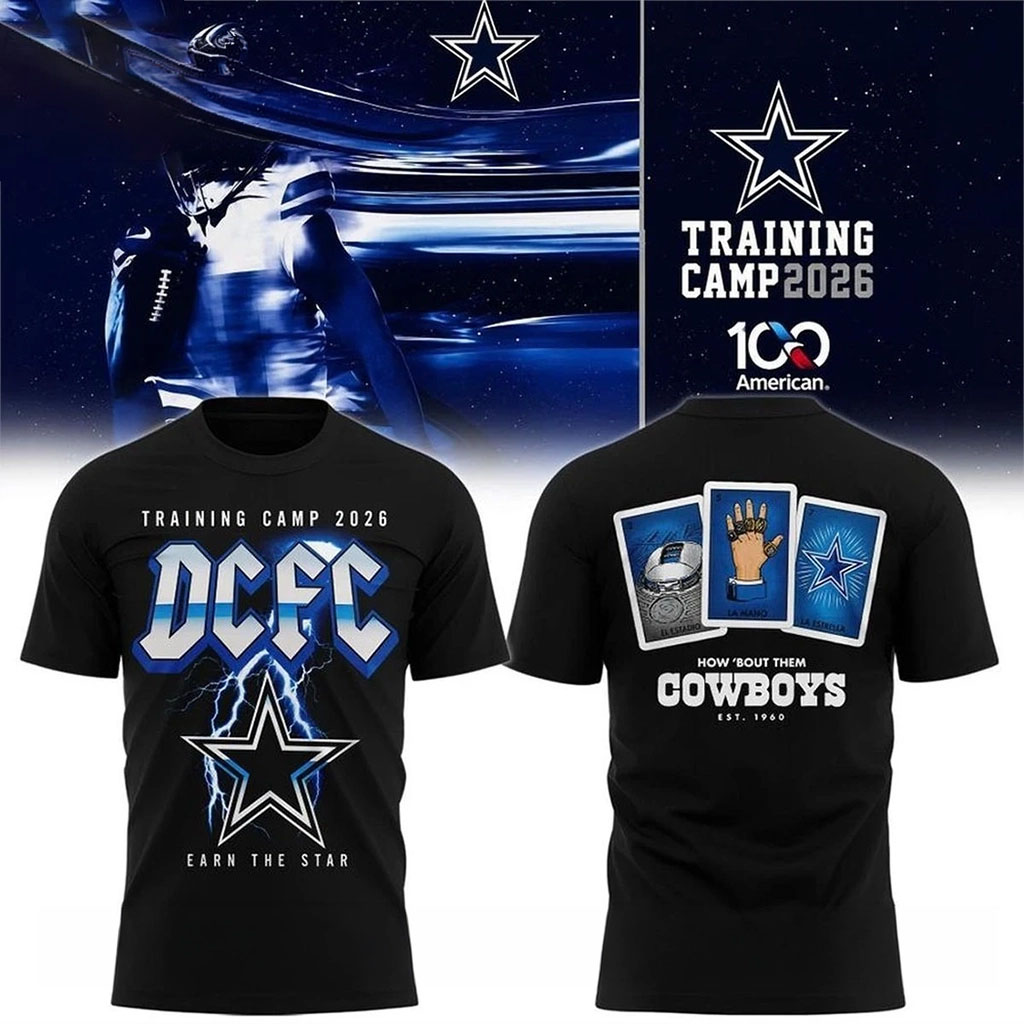 Dallas Cowboys Training Camp 2026 DCFC Earn The Star Concert T-Shirt Dallas Cowboys Merch Gifts - Kdjoy