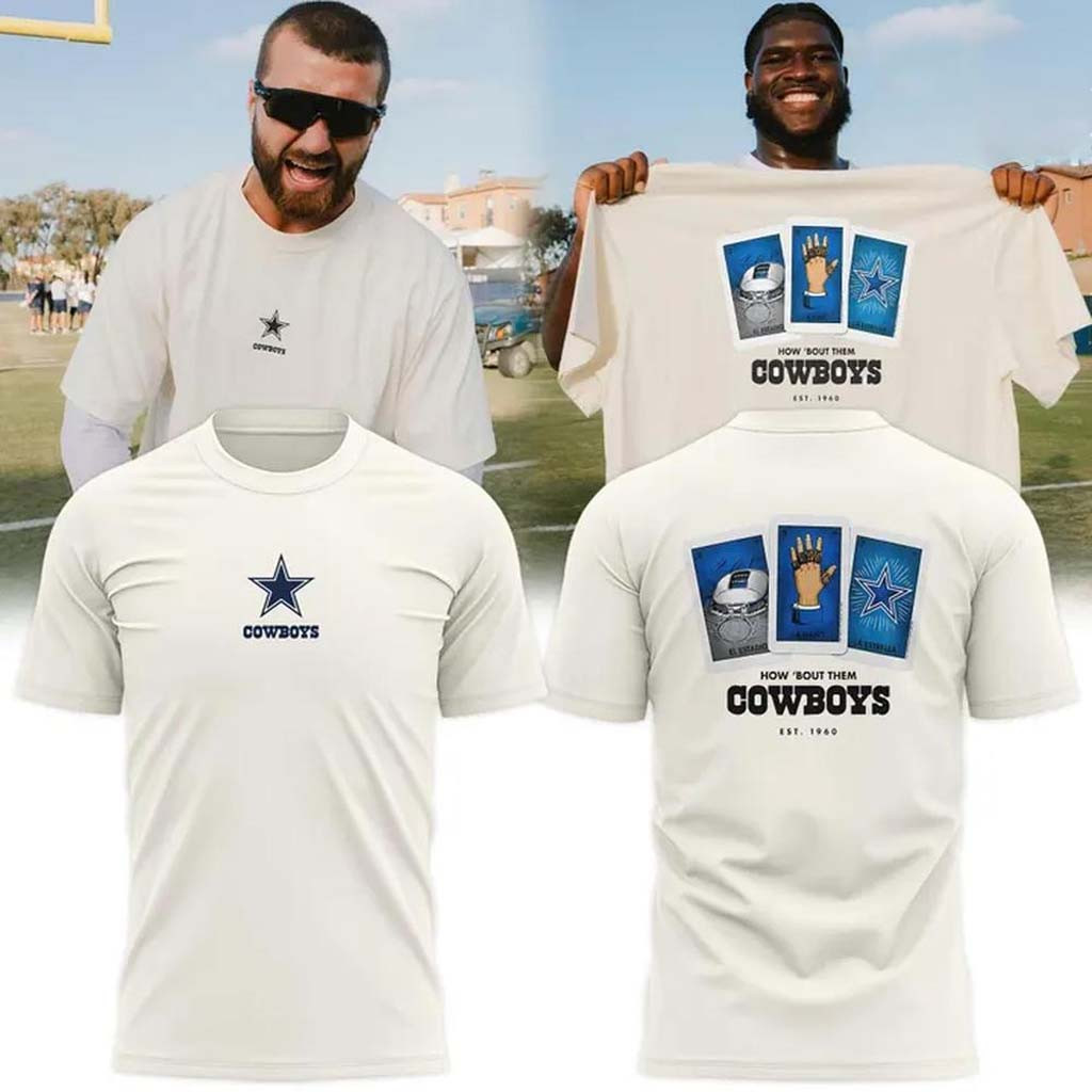 Dallas Cowboys X Loteria Cards 2026 T-Shirt How 'Bout Them Cowboys Shirt Dallas Football Merch