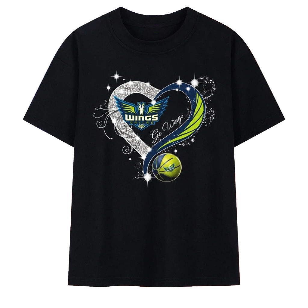 Dallas Wings Go Wings Bling Heart T-Shirt 2026 Dallas Wings Merch Best Gift For Basketball Fan - Kdjoy Dallas Wings Go Wings Bling Heart T-Shirt 2026 Dallas Wings Merch Best Gift For Basketball Fan - Kdjoy