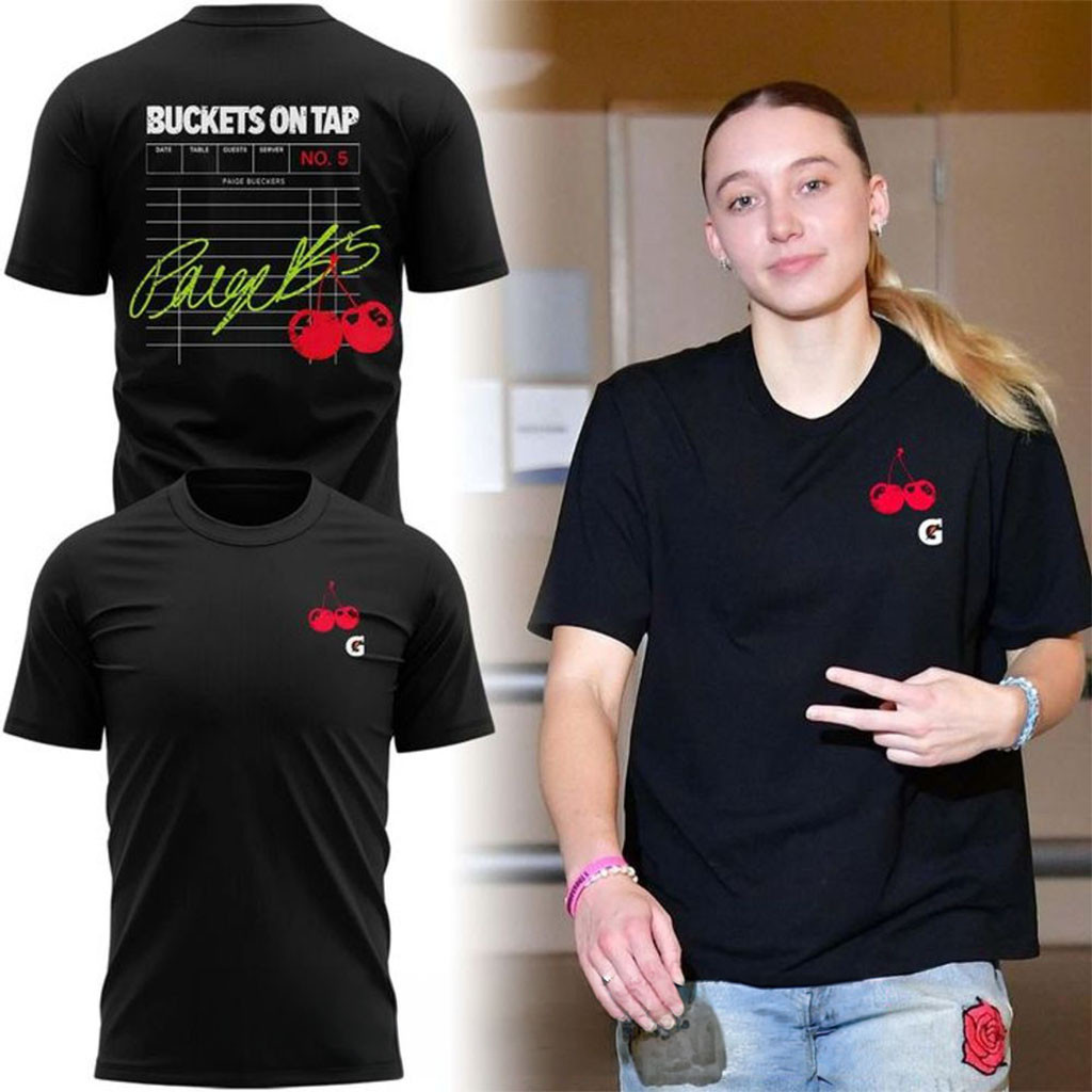 Dallas Wings Paige Bueckers Buckets On Tap T-Shirt Dallas Wings Merch Gift For Basketball Fans - Kdjoy