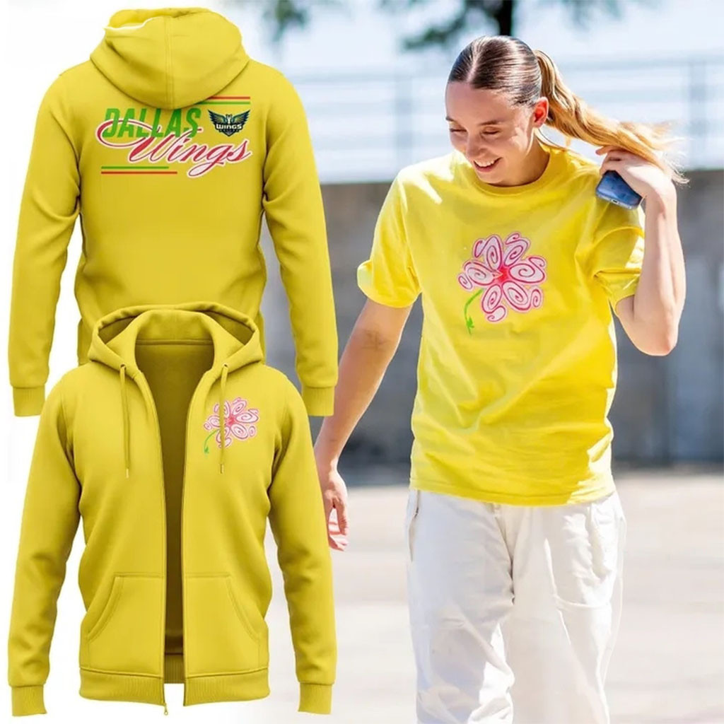 Dallas Wings S Flower 2026 Zip Hoodie Dallas Wings Merch Sport Apparel Basketball Players Gifts - Kdjoy Dallas Wings S Flower 2026 Zip Hoodie Dallas Wings Merch Sport Apparel Basketball Players Gifts - Kdjoy