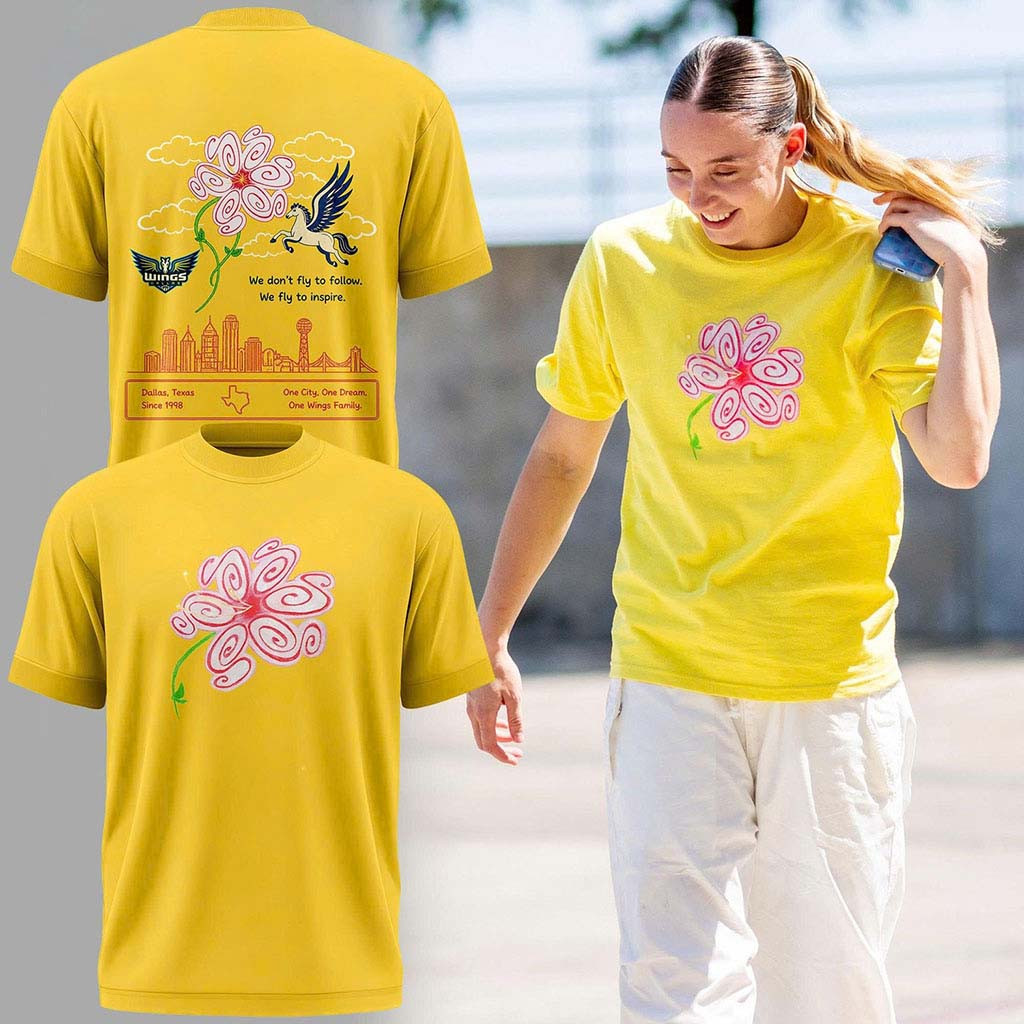 Dallas Wings S Flower Graphic T-Shirt 2026 Dallas Wings Merch Gift For Basketball Fans - Kdjoy Dallas Wings S Flower Graphic T-Shirt 2026 Dallas Wings Merch Gift For Basketball Fans - Kdjoy