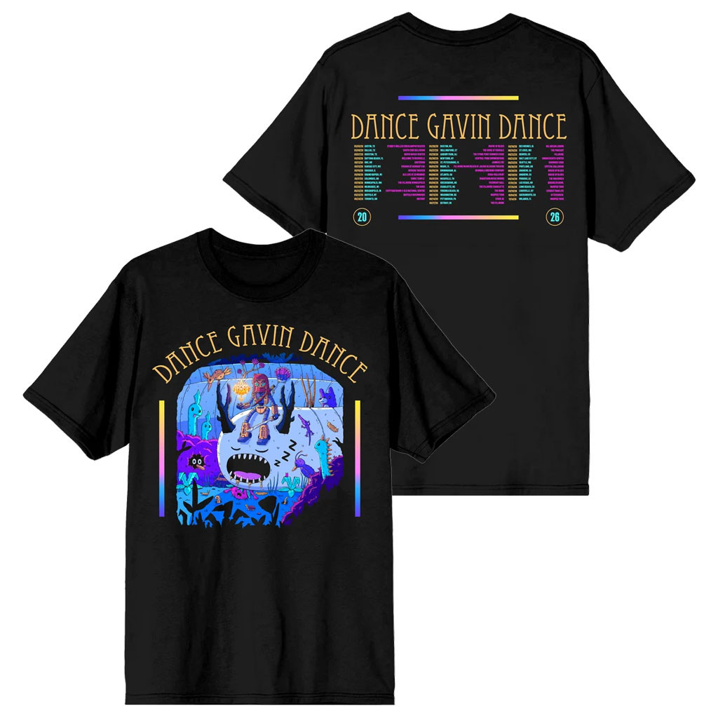 Dance Gavin Dance Merch 2026 Tour Itin T-Shirt DGD Tour Merch Gift For Rock Band Fans - Kdjoy