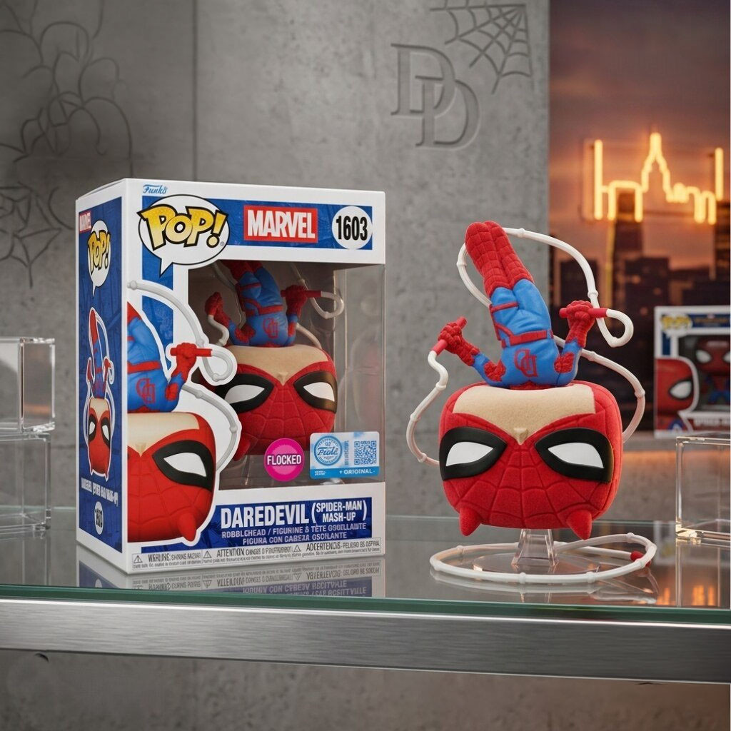 Daredevil Spider-Man Mash-Up Funko Pop Marvel Merch Gift For Superhero Lovers - Kdjoy Daredevil Spider-Man Mash-Up Funko Pop Marvel Merch Gift For Superhero Lovers - Kdjoy