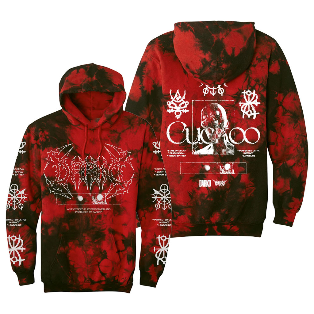 Darko US Merch 2026 Darko US Red Tie Dye Hoodie Best Gifts For Music Lovers - Kdjoy Darko US Merch 2026 Darko US Red Tie Dye Hoodie Best Gifts For Music Lovers - Kdjoy