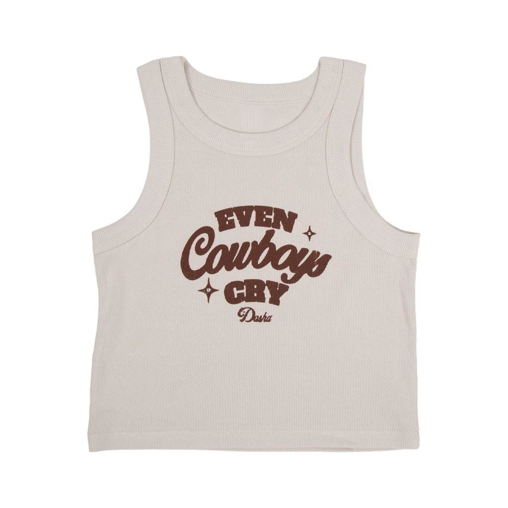 Dasha Merch 2026 Even Cowboys Cry Crop Tank Top Unique Gift For Sisters - Kdjoy