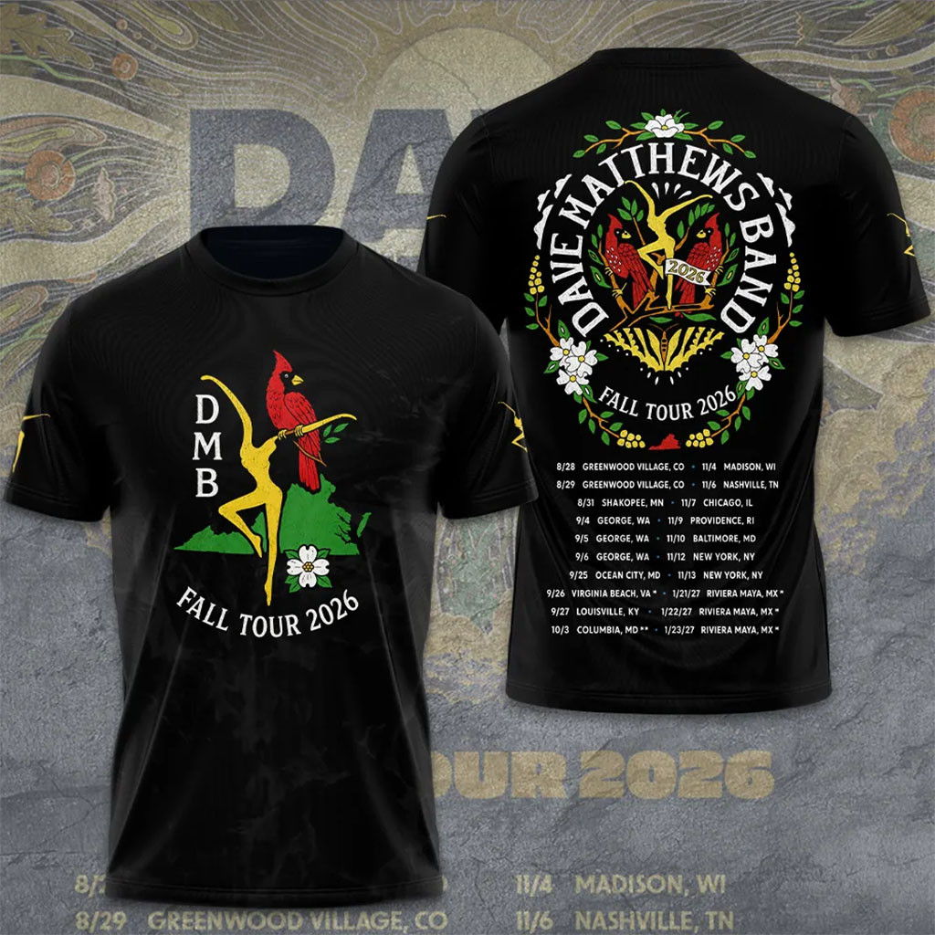 Dave Matthews Band 2026 Fall Tour T-Shirt Dave Matthews Merch Music Related Gifts For Guys - Kdjoy Dave Matthews Band 2026 Fall Tour T-Shirt Dave Matthews Merch Music Related Gifts For Guys - Kdjoy