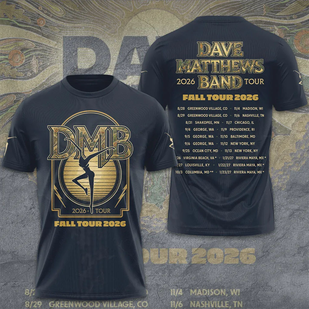 Dave Matthews Band 2026 Fall Tour T-Shirt Dave Matthews Merch Presents For Music Lovers - Kdjoy Dave Matthews Band 2026 Fall Tour T-Shirt Dave Matthews Merch Presents For Music Lovers - Kdjoy