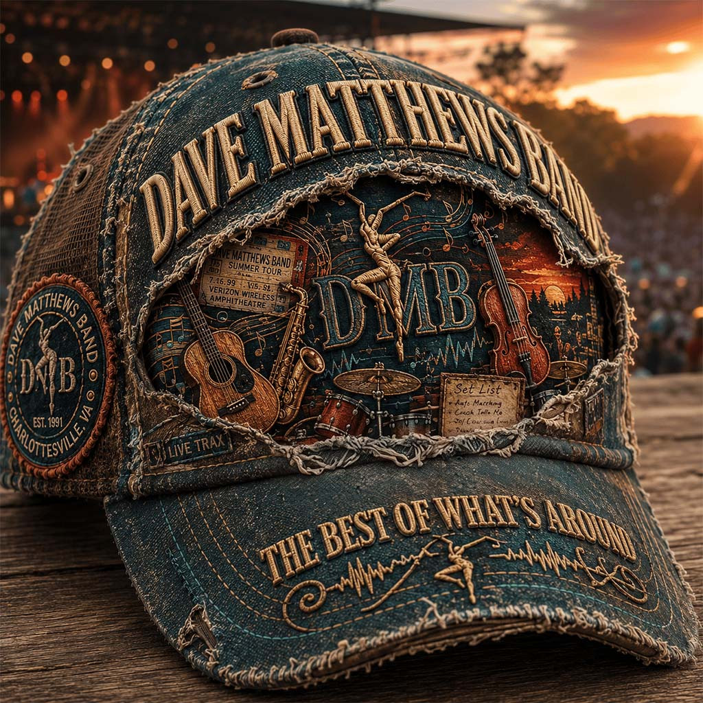 Dave Matthews Band 2026 The Best Of What's Around Vintage Hat DMB Merch Gift For Fathers - Kdjoy