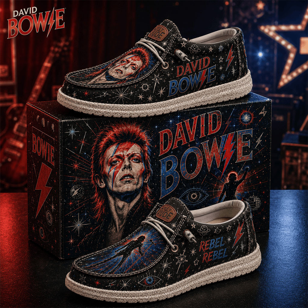 David Bowie Rebel Rebel Shoes David Bowie Merch 2026 Music Related Gifts For Guys - Kdjoy