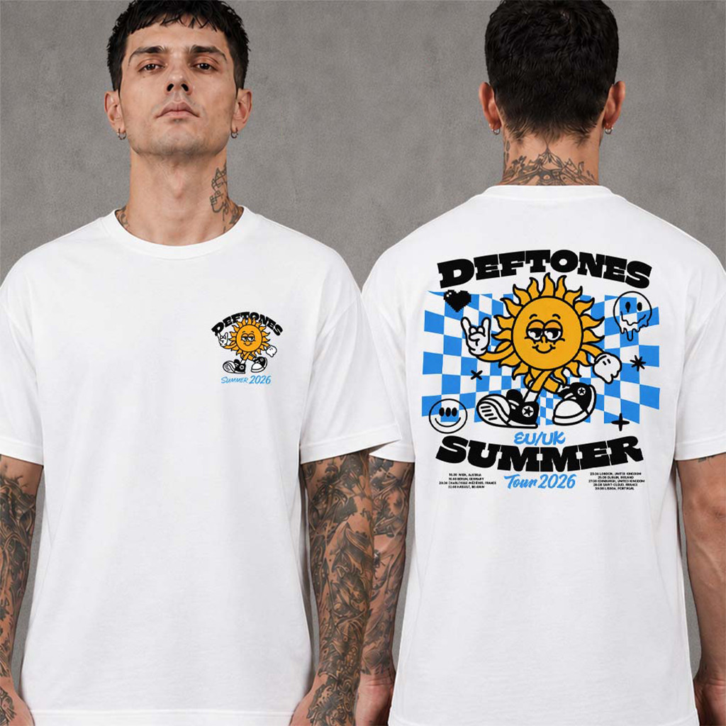 Deftones Summer 2026 Tour EU And UK The Sun With Dates T-Shirt Deftones Merch Fans Gifts - Kdjoy