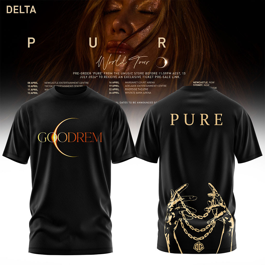Delta Goodrem Pure World Tour 2026 T-Shirt Delta Goodrem Merch Gift Idea For Music Fans - Kdjoy