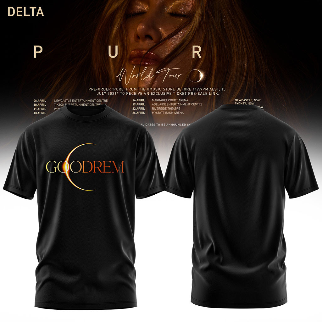 Delta Goodrem Pure World Tour 2026 T-Shirt Delta Goodrem Merch Present For Music Lovers - Kdjoy