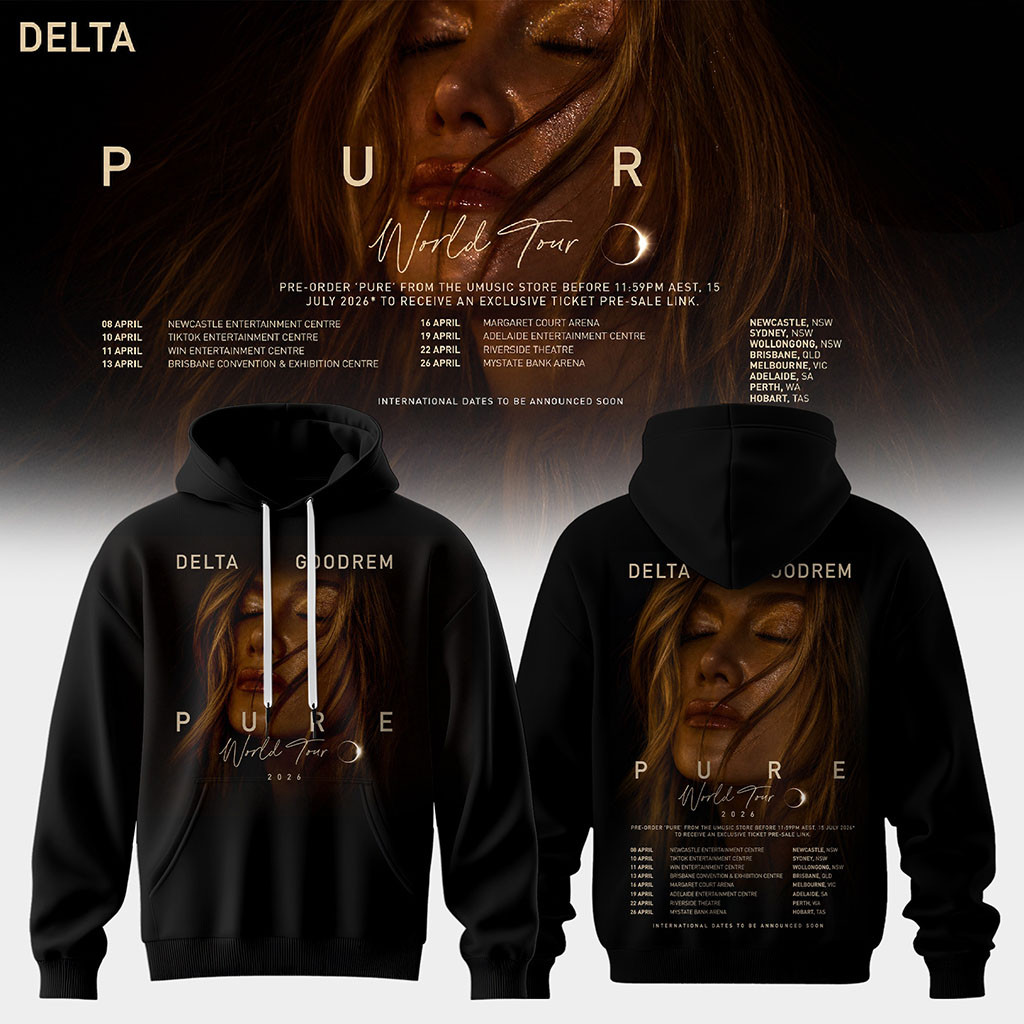 Delta Goodrem Pure World Tour Hoodie 2026 Delta Goodrem Merch Best Gifts For Music Lovers - Kdjoy Delta Goodrem Pure World Tour Hoodie 2026 Delta Goodrem Merch Best Gifts For Music Lovers - Kdjoy