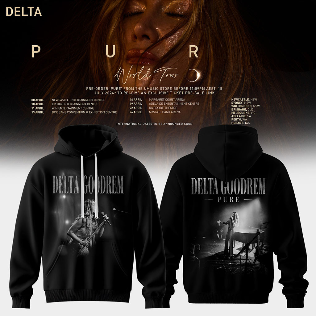 Delta Goodrem Pure World Tour Hoodie 2026 Delta Goodrem Merch Gift Ideas For Friends - Kdjoy Delta Goodrem Pure World Tour Hoodie 2026 Delta Goodrem Merch Gift Ideas For Friends - Kdjoy