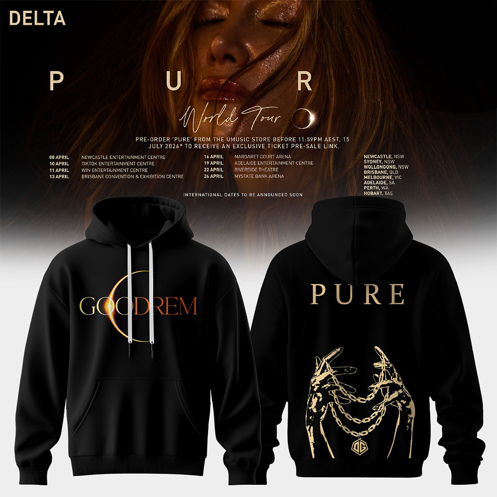 Delta Goodrem Pure World Tour Hoodie Ver2 Delta Goodrem Merch 2026 Gifts For Music Lovers - Kdjoy